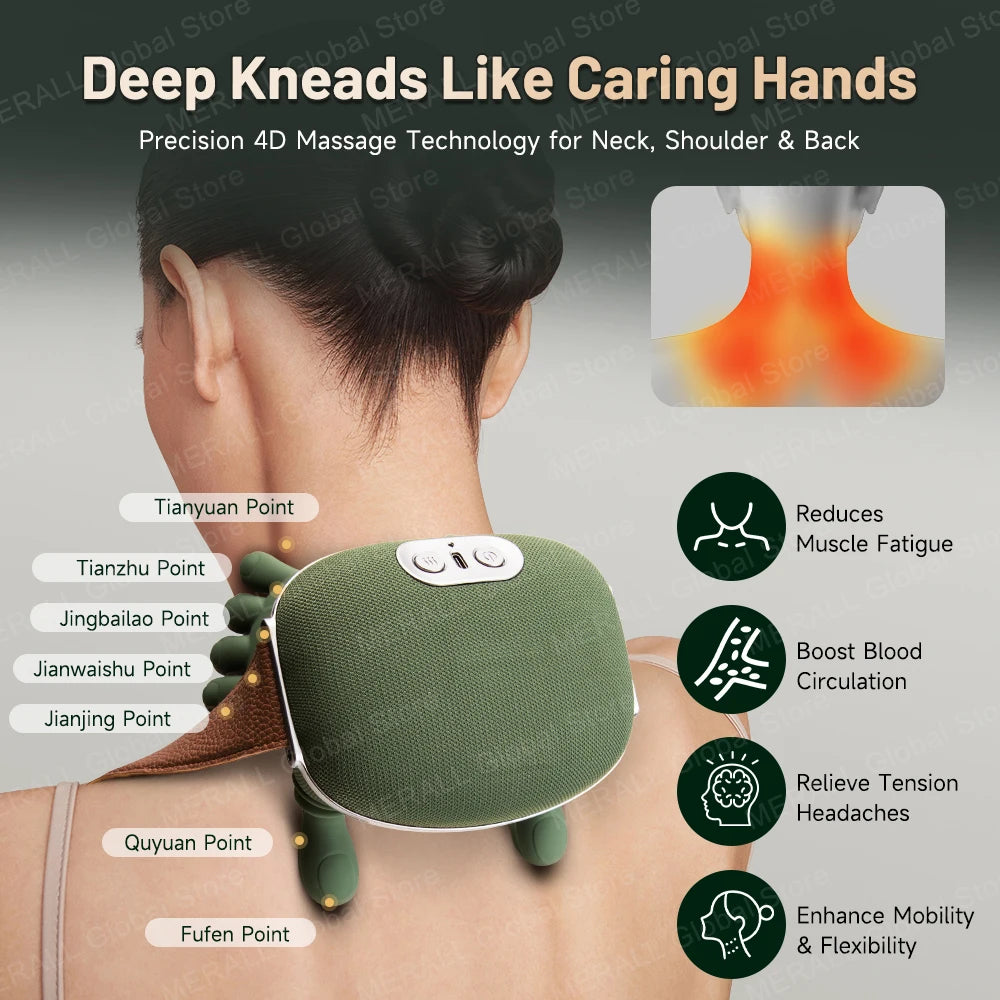 4D Hand Motion Neck Massager