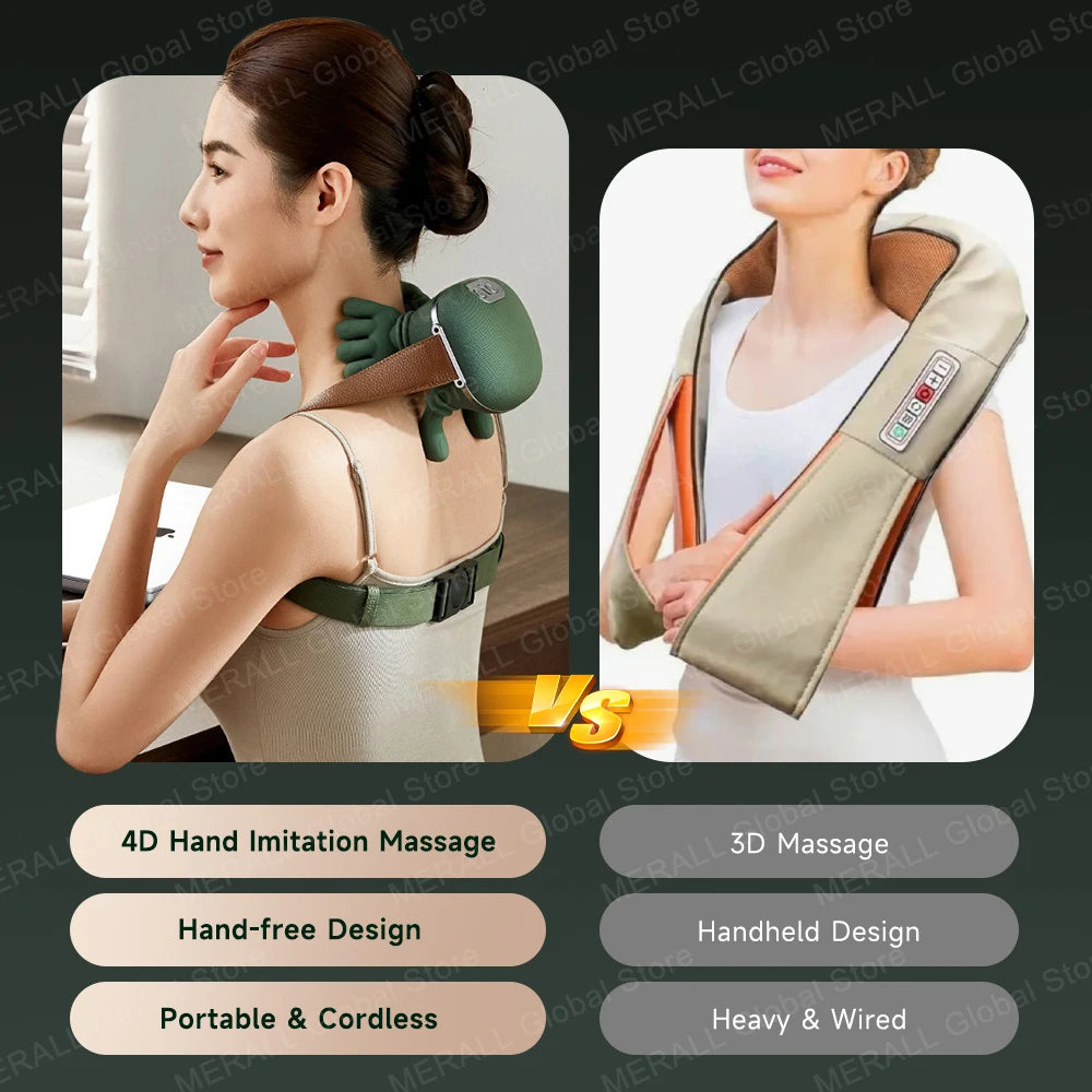 4D Hand Motion Neck Massager